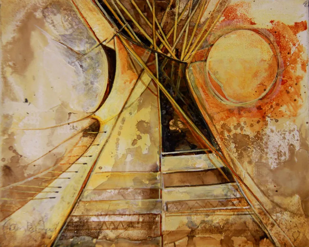 Abstract geometric shapes and textures